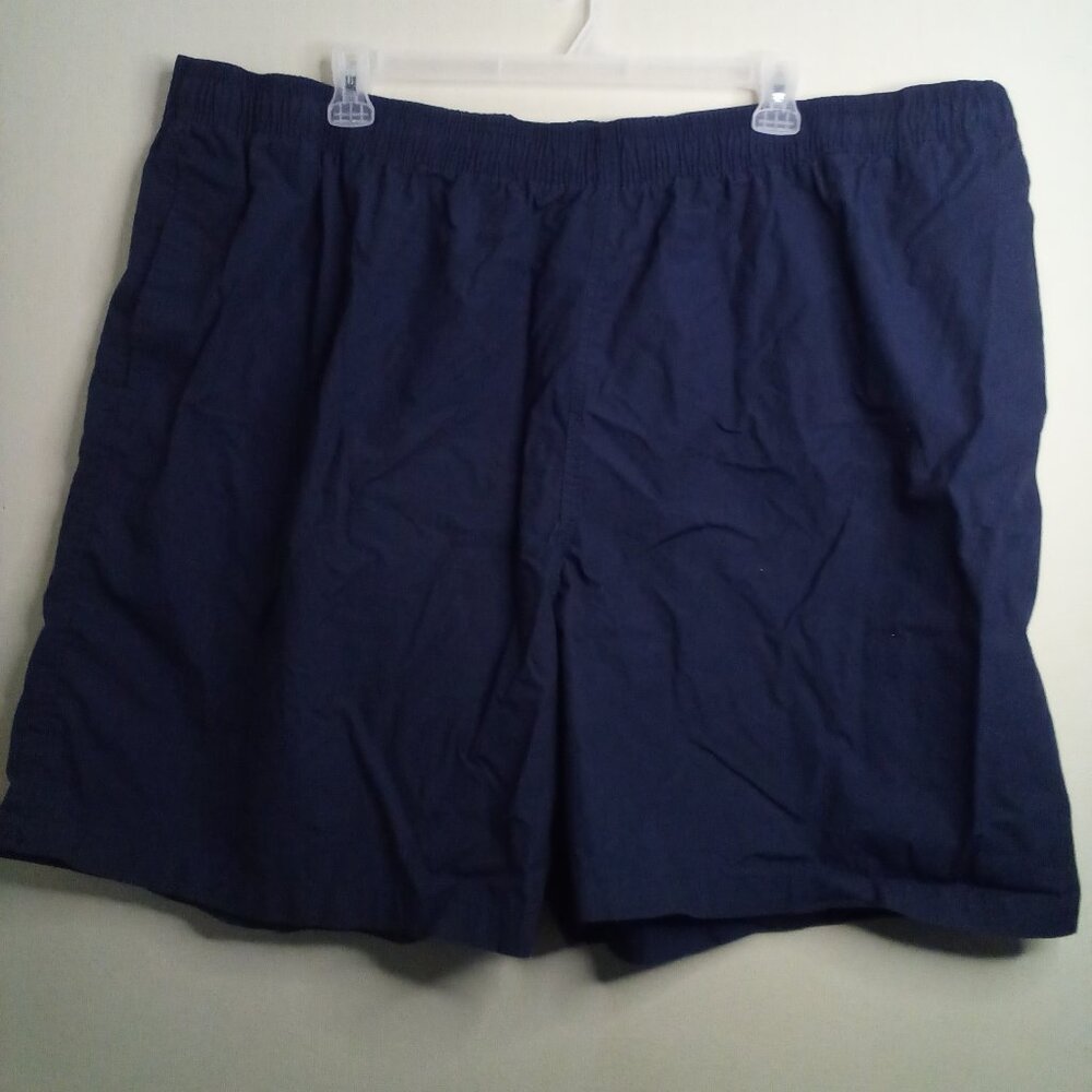 HB Shorts Men 4XL Pull On Elastic Wasit Casual Pockets Blue